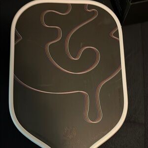 Stylish Black Tray with Multicolor Accents